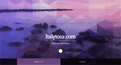 Desktop Screenshot of italytour.com